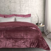 Κουβερτοπάπλωμα Fleece-Sherpa Μονό 160x220εκ. Blankets 1188 Dark Lilac Das Home