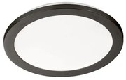 Πλαφονιέρα Φωτιστικό Οροφής LED 15W Flat Μαύρο 3000K 820101 Fischer Honsel-820101-Μαύρο 820101