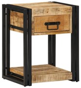 Κομοδίνο 40x35x50 cm Στερεό ακατέργαστο ξύλο Mango 4016688