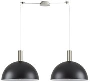 SE21-NM-4-NM2-MS40 ADEPT TUBE Nickel Matt Pendant Black Metal Shade+ HOMELIGHTING 77-8409