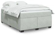 ΚΡΕΒΑΤΙ BOXSPRING ΜΕ ΣΤΡΩΜΑ ΑΝΟΙΧΤΟ ΓΚΡΙ 140X190 ΕΚ. ΒΕΛΟΥΔΙΝΟ 3285281