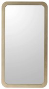 Artekko Mirror Καθρέπτης Τοίχου με Φωτισμό LED MDF Γυαλί Χρυσό (80x6x148)cm