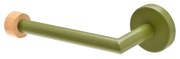 Χαρτοθήκη Επιτοίχια Essentials Πράσινο Μέταλλο/Bamboo Estia 02-14773