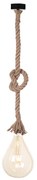 Φωτιστικό Κρεμαστο Aca 50BR Μπεζ/Κρεμ (Beige/Creme)
