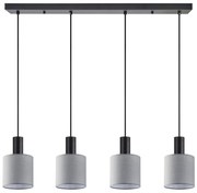 Φωτιστικό Οροφής Πολύφωτο Homelighting 77-8518 Black/Grey