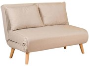 Καναπές - Κρεβάτι Διθέσιος Folde 859FTN2717 120x80x79cm Cream