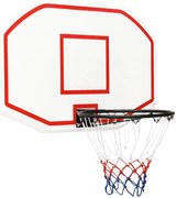 vidaXL Ταμπλό Μπασκέτας Λευκό 109 x 71 x 3 εκ. από Πολυαιθυλένιο