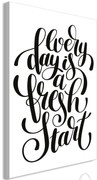 Πίνακας - Every Day Is a Fresh Start (1 Part) Vertical - 40x60