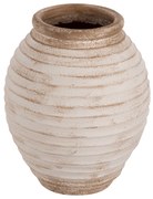 ΔΙΑΚΟΣΜΗΤΙΚΟ ΒΑΖΟ ΔΑΠΕΔΟΥ PYDNA HM7932 ΤΕΡΑΚΟΤΑ ΣΕ ANTIQUE ΛΕΥΚΟ ΜΠΕΖ ΧΡΩΜΑ Φ28x35Yεκ.