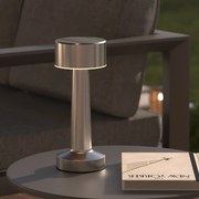 Επιτραπέζιο Φωτιστικό Επαναφορτιζόμενο LED (Φ9x21.5) A-S Halto Silver 205947B