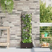 vidaXL Κηποτινάκι με Τρέλα Καφέ 40 x 40 x 125.5 εκ. PP