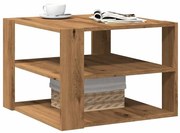 Τραπεζάκι σαλονιού Artisan Oak 58x58x40 cm Κατασκευασμένο ξύλο - Καφέ