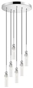 Φωτιστικό Οροφής Κρεμαστό 01480.13 6xG9 D.40cm Silver Luma