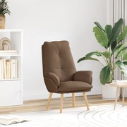 vidaXL Χαλαρωτική Πολυθρόνα Καφέ Υφάσματος