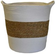 Καλάθι 00.06.67290 45x45cm White-Brown Mat