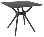 AIR ΤΡΑΠΕΖΙ 80Χ80εκ. BLACK LAMINATE 12mm
