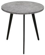 Τραπεζάκι Σαλονιού Melody Τσιμέντο Μέταλλο/MDF/Paper Φ50x50cm