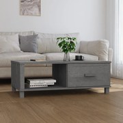 Τραπεζάκι Σαλονιού HAMAR Σκ. Γκρι 100x55x35εκ Μασίφ Ξύλο Πεύκου 340454