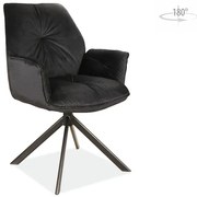 CHAIR BOOGIE II VELVET BLACK FRAME / BLACK BLUVEL 19 DIOMMI BOOGIEIIVCC DIOMMI-80-1571