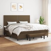 ΚΡΕΒΑΤΙ BOXSPRING ΜΕ ΣΤΡΩΜΑ ΣΚΟΥΡΟ ΚΑΦΕ 200X200 ΕΚ. ΥΦΑΣΜΑΤΙΝΟ 3136624