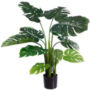 Τεχνητό Φυτό Monstera 20002 Φ110x120cm Green Globostar Πολυαιθυλένιο,Ύφασμα