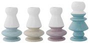 Κηροπήγια 75803648 6,5xH13/6,5xH14cm Multi Bloomingville Σετ 4τμχ Κεραμικό
