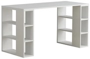 Γραφείο εργασίας Colmar Megapap χρώμα λευκό 140x60x75εκ