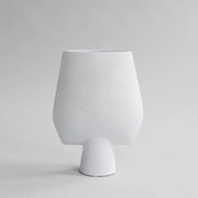 Βάζο Sphere Square Big, Κεραμικό, Λευκό, 43,5 x 17 x 33,5cm, 101 COPENHAGEN
