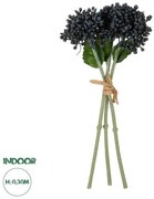 Artificial Garden BLACK HYACINTH BOUQUET 21356 Τεχνητό Διακοσμητικό Μπουκέτο Μαύρο Υάκυνθος Y30cm Globostar 21356 Μαύρο