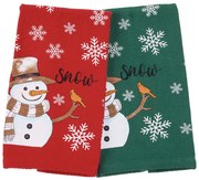 Χριστουγεννιάτικα Ποτηρόπανα (Σετ 2τμχ) Das Home 0817