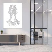 Διακοσμητικό τοίχου Λαμαρίνα kp23 Silhoutte - 0,60mx0,85m, Λευκό