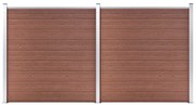 Πάνελ Περίφραξης Καφέ 353 x 186 εκ. από WPC 3053207