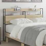 vidaXL Κεφαλάρι Αποθήκης με ράφι Sonoma Δρυς 120 cm Επεξεργασμένο ξύλο