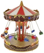 Διακοσμητικό Καρουζέλ Φωτιζόμενο Με Μουσική & Κίνηση 78589 21x21x27cm Με Μπαταρίες Multi