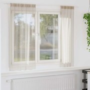 vidaXL Κουρτίνες με κουρτίνες 2 pcs Άμμος 140 x 175 εκ. Πολυεστέρας