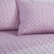 Ζεύγος Μαξιλαροθήκες Καπιτονέ (52x72) Nef-Nef Homeware Smart Keylan Mauve