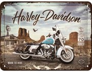 Μεταλλική πινακίδα Harley Davidson - Born to Ride