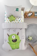 Πάπλωμα Microfiber Παιδικό Μονό 160x220εκ. Monsters Lime Saint Clair