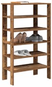 Ράφι παπουτσιών vidaXL Παλιό ξύλο 61x32x105 cm Κατασκευασμένο ξύλο