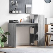 vidaXL Γραφείο Γκρίζο Σονομα 108 x 55 x 103.5 εκ Επεξεργασμένο ξύλο