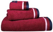 Σετ Πετσέτες 3τμχ Βαμβακερές Essential 3061 Μπορντώ Greenwich Polo Club