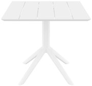 PARIS WHITE 80X80X74εκ. ΤΡΑΠΕΖΙ ΠΟΛ/ΝΙΟΥ 80X80X74εκ.