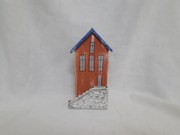 Χειροποίητο Ξύλινο Σπίτι 8,5x16,5x5,5 KWood Art 3608 Σπίτι Με Σκαλιά- Κεραμιδί