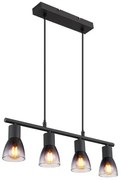 Κρεμαστό Φωτιστικό Οροφής 4xE14 Μαύρο 54312-4H Globo Lighting-54312-4H-Μαύρο 54312-4H