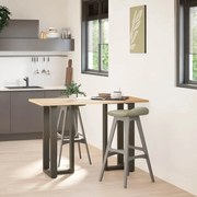vidaXL Πόδια τραπεζιού μπαρ σε σχήμα T 2 τεμ. 40x35x(90-91)εκ. Ατσάλι