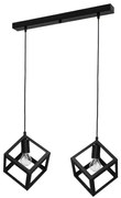 Φωτιστικό Οροφής Δίφωτο Heronia Kyvos 34-0054 Black