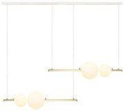 Φωτιστικό Οροφής - Ράγα 22235 105x15x100cm Dim Led 2600Lm 22W 3000K Gold-White