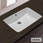 Νιπτήρας Πορσελάνης Υποκαθήμενος56x37,5 SEREL White 0561-300