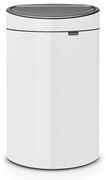 Brabantia 649729 Κάδος σκουπιδιών Touch Bin New 40L, White