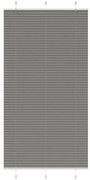 vidaXL Πλισέ περσίδα Ανθρακί 105x200 cm Πλάτος υφάσματος 104,4 cm